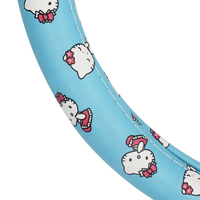 Housse de volant de voiture mignonne Hello Kitty, universelle, antidérapante, protection de volant, accessoire d'intérieur de voiture de dessin animé pour femmes