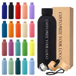 Customized BPA Free Stainless Steel Double Wall Vacuum Flask Bottle Narrow Mouth 500ML Sports Water Bottle With Leak-proof Lid