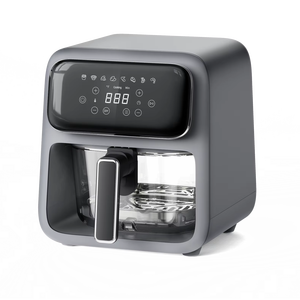 Friteuse à air en verre 4L couleur personnalisation résistant à la chaleur verre Borosilicate <span class=keywords><strong>AirFryer</strong></span> Visible numérique appareils de cuisine électriques - Product Image 3