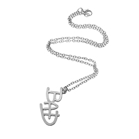 Nouveau collier pendentif avec logo BAD MJ en lettres anglaises de Michael Jackson pour les fans