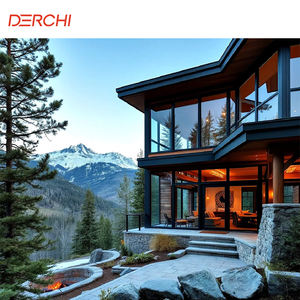 Cadre en aluminium noir moderne Fenêtres Photo Filet d'écran en acier inoxydable <span class=keywords><strong>Baie</strong></span> de jardin fixe pour villas et maisons - Product Image 1