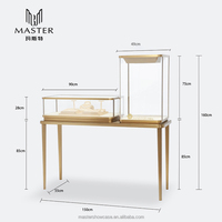 Vitrine de bijoux personnalisée OEM Vitrine LED Armoires en verre avec comptoirs et système de support de kiosque intégré