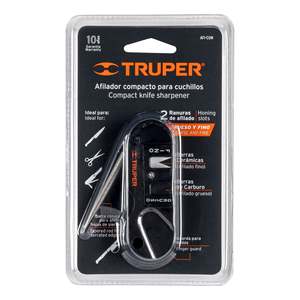Truper AFI-CUM Mini affilatrice per coltelli in acciaio al carbonio carburo di silicio uso quotidiano per esterni accessori da cucina nitidezza garantita