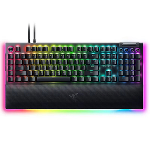 คีย์บอร์ดกลไกสำหรับเล่นเกม <span class=keywords><strong>Razer</strong></span> แบล็ควิโดว์ V4สไปเดอร์โปรคีย์บอร์ดสำหรับเล่นเกม RGB แบ็คไลท์สวิตช์สีเขียวสำหรับเล่นกีฬาพร้อมที่พักข้อมือ RGB - Product Image 1