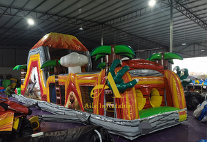 Công viên giải trí ngoài trời công viên Trampoline PVC thiết bị trượt núi lửa bơm hơi phun trào trở ngại cuộc đua trong Nhà trò chơi trẻ em - Product Image 6