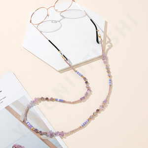 Sangle de lunettes en pierre naturelle mignonne anti-perte chaîne Solf poterie porte-lunettes de soleil sangles pour femmes fille lunettes de soleil autour du cou - Product Image 2