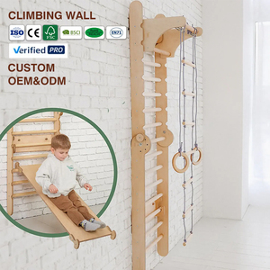 Montessori Thụy Điển bằng gỗ leo tường thang trong nhà trẻ em trẻ em leo khung cho trẻ mới biết đi - Product Image 1