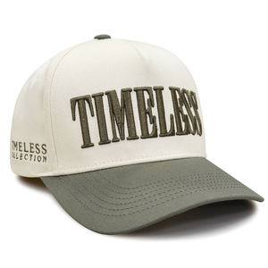 Casquettes de baseball en coton personnalisées OEM de haute qualité à 5 panneaux, visière incurvée premium, logo brodé 3D, casquettes bicolores pour hommes - Product Image 3