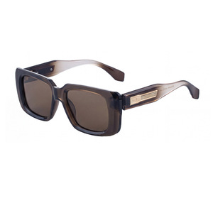 Lunettes de soleil polarisées carrées pour hommes JW-6008P, protection UV400, monture en plastique noir et métal, verres TAC, style conduite en extérieur - Product Image 4