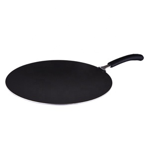 Crêpière en aluminium sur mesure de grande taille, antiadhésive, tawa, poêle à crêpes, poêle ronde antiadhésive, plaque à <span class=keywords><strong>paella</strong></span>, poêle à frire plate - Product Image 3