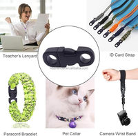 Verschiedene 5mm Breakaway-Verschlüsse, Mini-Paracord-Schnallen für Armband clips, Fußkettchen, Masken-Lanyard, Kamera-Riemen ringe