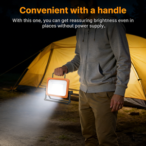 Projecteur <span class=keywords><strong>de</strong></span> travail LED portable rechargeable avec construction en ABS étanche IP55, <span class=keywords><strong>lampe</strong></span> d'urgence pour atelier et jardin - Product Image 6