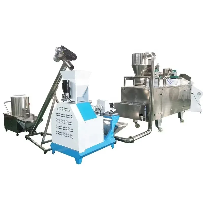 Wasserkragen-Schildkröte tier Snackfuttermittel-Pelletiermaschine schwimmender Fischfutter-Extruder Katzenfuttermittel-Extruder-Puffmaschine