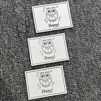 Étiquette personnalisée en cuir véritable avec logo gaufré, à coudre ou thermocollante, avec fermeture auto-agrippante pour jeans, sacs, vêtements, fournisseur OEM