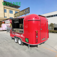 Fourgon de restauration mobile WECARE entièrement équipé, four à pizza, barbecue, bar extérieur, stand de beignets et desserts, avec équipement de cuisine complet