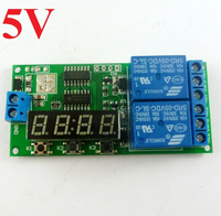 KC22B02 DC 5V 12V 2CH 9 fonctions temporisation relais Module contrôleur LED moteur cycle inverse boucle minuteries verrouillage interrupteur