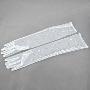 CBJ-132 accessoires de mariage décoration de vêtement fournitures de fête Simple <span class=keywords><strong>Tulle</strong></span> fleur <span class=keywords><strong>mitaine</strong></span> de mariage - Product Image 4