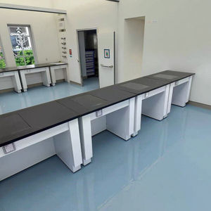 โต๊ะเครื่องชั่งน้ำหนักโครงสร้างเหล็กทั้งหมดสำหรับห้องปฏิบัติการเคมี - เฟอร์นิเจอร์ห้องปฏิบัติการดีไซน์ทันสมัยสำหรับโรงเรียนและโรงพยาบาล - Product Image 2