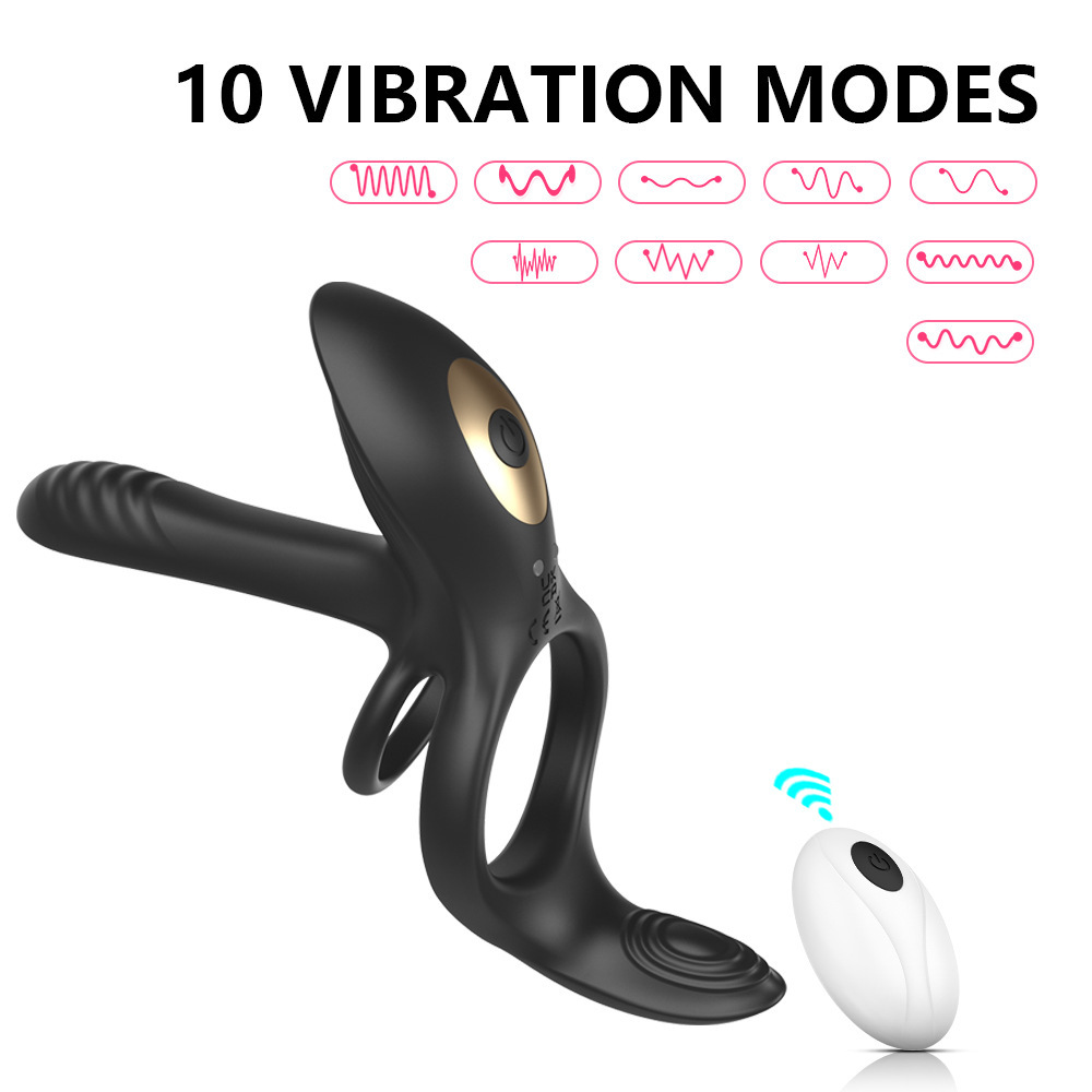 Télécommande noire à trois vibrations