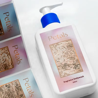 Autocollant personnalisé en relief UV avec texture 3D pour produits chimiques quotidiens, étiquette autocollante pour emballage de parfum et de gel douche