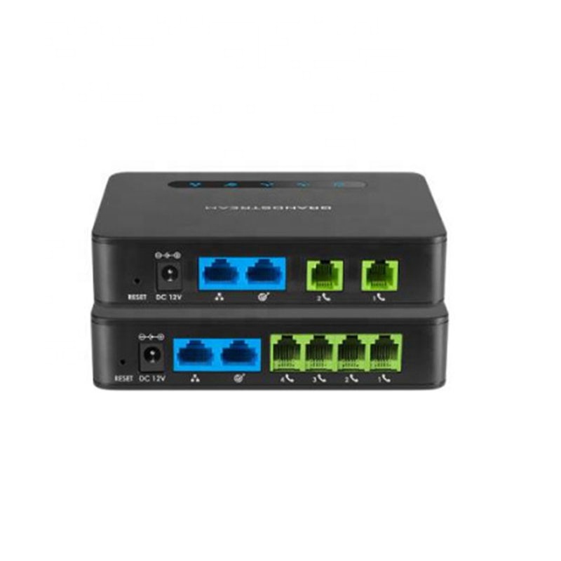 Telefone analógico poderoso equipado com 2 fxs porta adaptador voip gateway ht812