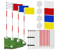 Ensemble de mini-tee de golf en nylon CS Exquisite avec drapeau imprimé personnalisé et porte-gobelet, portable, étanche et durable pour le golf en extérieur dans la cour