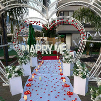 Lettres géantes lumineuses de 2 pieds pour mariage, chiffres LED, enseigne « Marry Me », lettres lumineuses