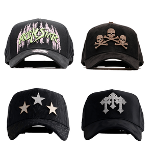 बारबास टोपी निर्माता थोक 5 पैनल गोरस बेसबॉल कैप कर्व्ड ब्लैक 77 बरहाओं की टोपी मूल टोपी - Product Image 5