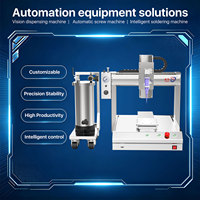   Machine de distribution de colle à triple tête à cadre ouvert avec trois valves et commande manuelle