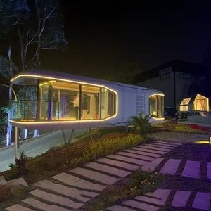 Casa Contenedor Modular Portátil Moderna de Dos Pisos, Estilo Cápsula Espacial, Prefabricada, Inspirada en un Dirigible, para Uso Comercial, Residencial y de Ocio - Product Image 5