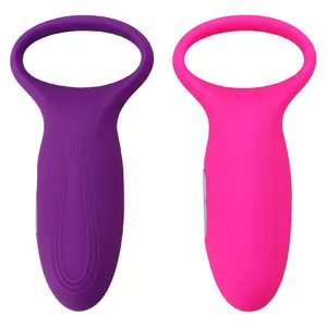 Anel vibrador reutilizável para homens, anel peniano retardante, vibrador e manga vibratória, brinquedo de extensão com plugue anal para homens