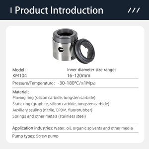 Con dấu cơ khí Độ chính xác cao cho Máy bơm hóa chất bán nóng con dấu bơm cơ khí KM104 16-120mm - Product Image 4