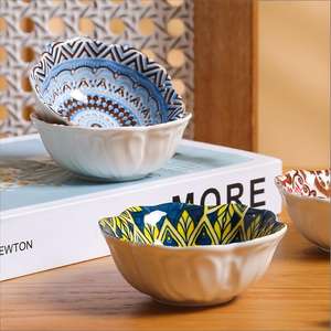 Platos de Cerámica Estilo Bohemio, Platos Retro Japoneses para <span class=keywords><strong>Sushi</strong></span> y Salsas, Vajilla para el Hogar - Product Image 2