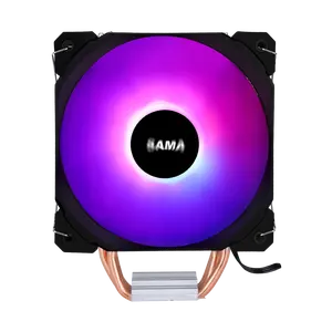 SAMA 4P120mm Pure Copper Radiator PC CPU Cooler Rgb CPU Cooler 120mm CPU Cooling Fan for Gaming PC Case