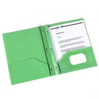 BoYing A4 PP Classeur de présentation et organiseur de documents multi-poches à 3 trous avec logo personnalisé pour le bureau, l'école et le rangement professionnel