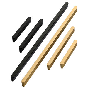 Lcedis Aluminum Alloy Cabinet Door Handle Bar Minimalist Gold Black Wardrobe <b>Kitchen</b> Furniture <b>Hardware</b> - Product Image 3