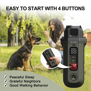 Entrenador de perros ultrasónico portátil 2025, Flash de alta frecuencia, entrenamiento sin ladridos para mascotas, hecho de plástico duradero - Product Image 3