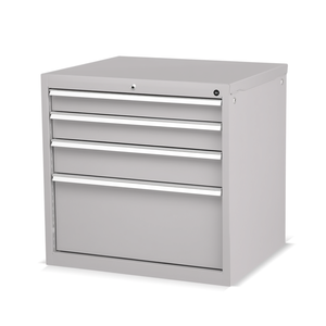 Fami Flexa Series <b>Drawer</b> Cabinet 4 <b>Drawers</b> L717 D600 H700 Light Grey Ral7035 <b>Tool</b> Storage - Product Image 3