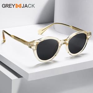 Lunettes de soleil Greyjack à monture ronde, monture en PC, lentille Tac, protection UV400, unisexe pour hommes et femmes - Product Image 4