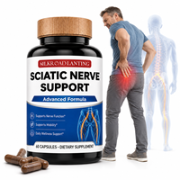 Capsules de soutien du nerf sciatique, formule avancée, complément alimentaire, 100% herbes naturelles, certifié Halal, pour la fonction nerveuse