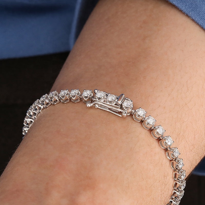 18k tennis bracelet mounting