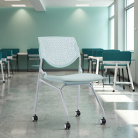 Chaise de formation de bureau à roulettes empilable pivotante pour salle de classe universitaire, étudiants, réunion moderne, best-seller, garantie 3 ans