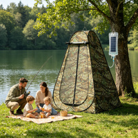 Tente de douche pop-up camouflage, abri d'intimité extérieur, cabine de change pour la pêche, la chasse, le camping, la plage