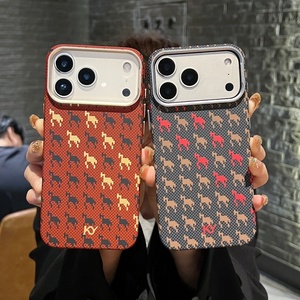 เคสโทรศัพท์ลายคาร์บอนไฟเบอร์บางเฉียบแบบแม่เหล็กสำหรับ iPhone 17 15 16 Pro Max 17 Air รองรับการชาร์จไร้สาย ป้องกันแรงกระแทก ฝาหลังแข็ง - Product Image 2