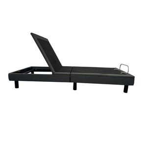 เตียงอัจฉริยะปรับได้กรอบไม้สีดำขาวสำหรับห้องนอนเตียงขนาดควีนไซส์ - Product Image 2