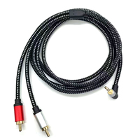 Câble audio 3.5mm vers 2RCA Câble stéréo 3.5mm AUX vers 2RCA Câble casque Audiophiles pour haut-parleur récepteur stéréo