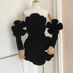 Abito senza spalline fiore di lusso luce per banchetti, autunno e inverno nuovo stile <span class=keywords><strong>Boutique</strong></span> abbigliamento donna all'ingrosso - Product Image 3