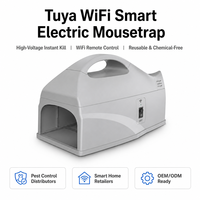 Piège à souris électrique intelligent Tuya WiFi à haute tension, tuer instantanément les rats, avec alerte par application, réinitialisation automatique, réutilisable, tueur de rongeurs