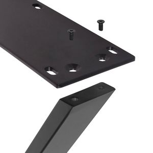 Removable Industrial Cast Iron Steel Frame X-Shaped <b>Table</b> <b>Legs</b> for Hospital Outdoor Use Office Bench Coffee Restaurant Furniture - Product Image 5