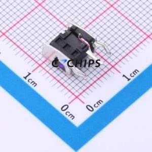 PTS645VK312LFS Tactile Switch Through hole Component (THT) Switch Single Pole Single Throw Round Button 2.6N Right Angle Insert - Product Image 2